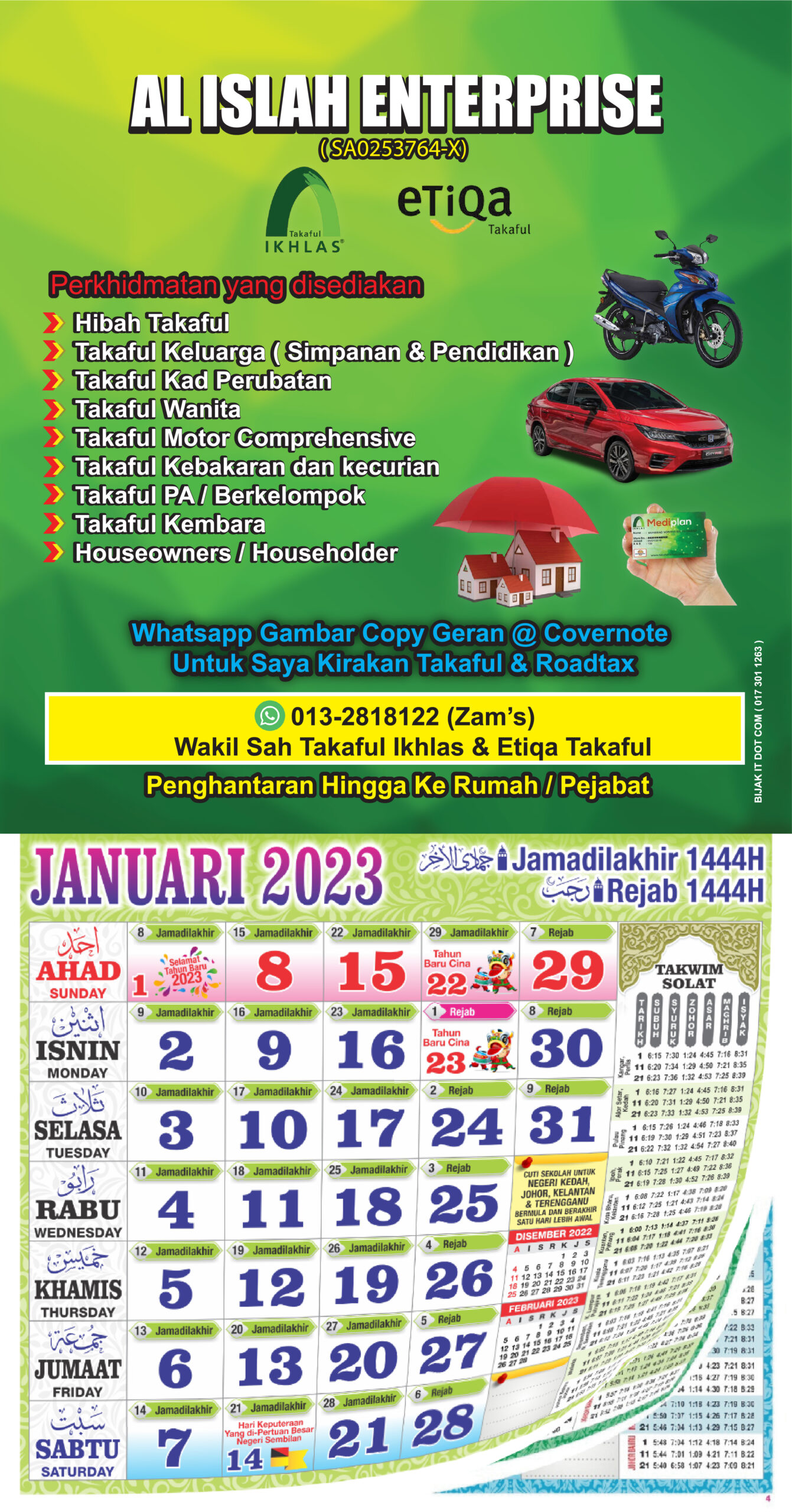 Kalendar Mini Al Islah Kalendar Mini Al Islah